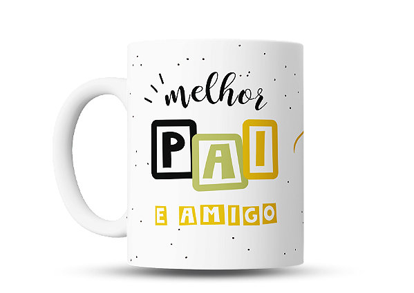 Caneca personalizada Melhor Pai e Amigo com foto