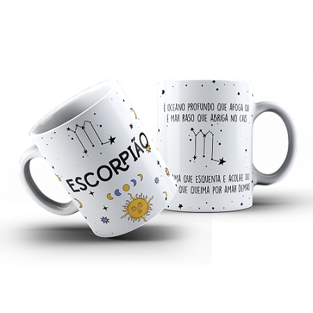 Caneca característica dos Signos