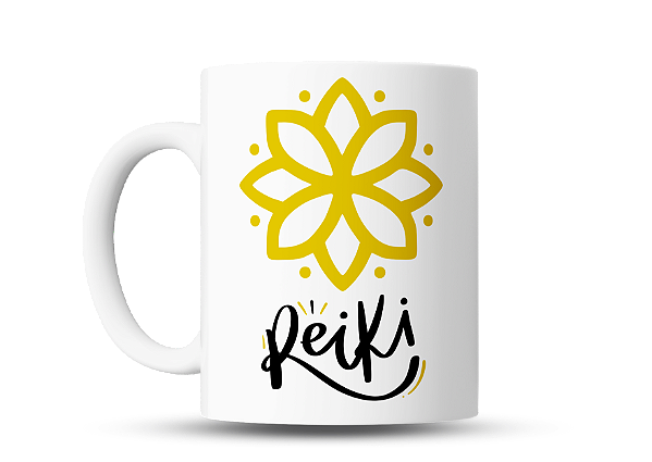 Caneca de Café em porcelana Reiki 325ml