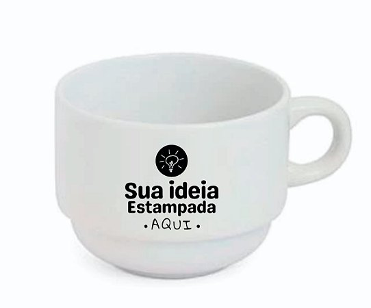 Xícara porcelana personalizada 180ml