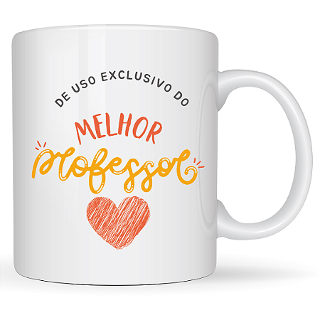 Caneca Melhor Professor – Presente Criativo para Educador, Dia dos Professores, Aniversário ou Formatura – 325ml