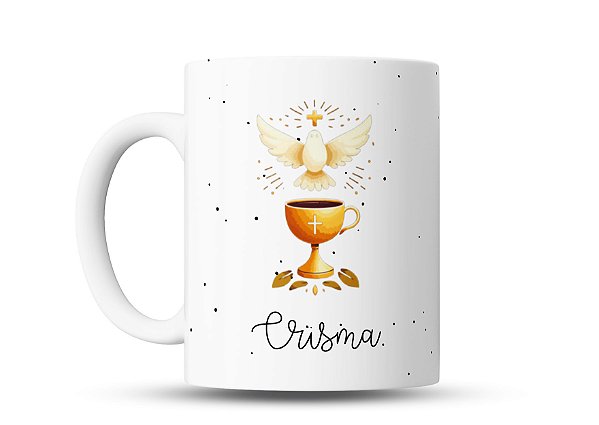 Caneca personalizada Presente de Crisma para Afilhado 325ml