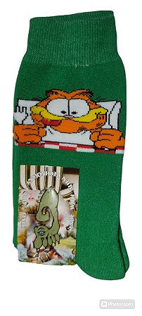 Meia Gnarly Foot Verde Garfield