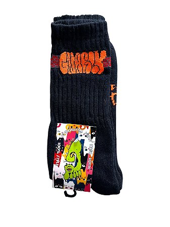 Meia Gnarly Foot Spray Rocha