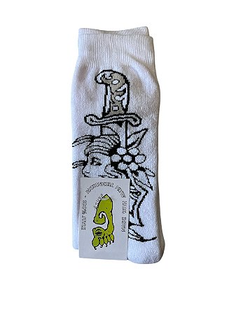 Meia Gnarly Foot Tattoo Old School