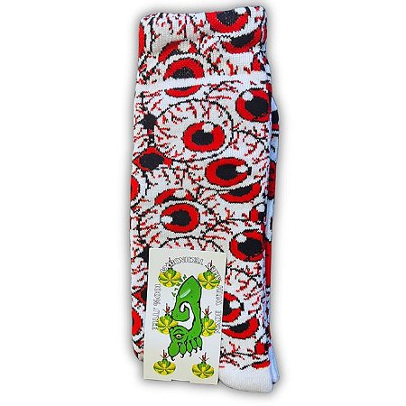 Meia Gnarly Foot Eyes Blood