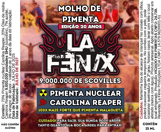 PRÉ VENDA Pimenta La Fênix 21 Anos