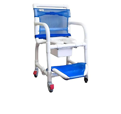 Cadeira de Banho Higiênica em PVC com Braços Escamoteáveis Carcilife - Carci