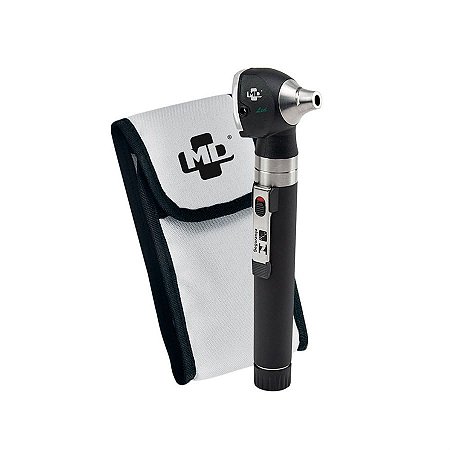 Otoscópio Pocket OMNI 3000 LED Preto com Estojo Macio - MD