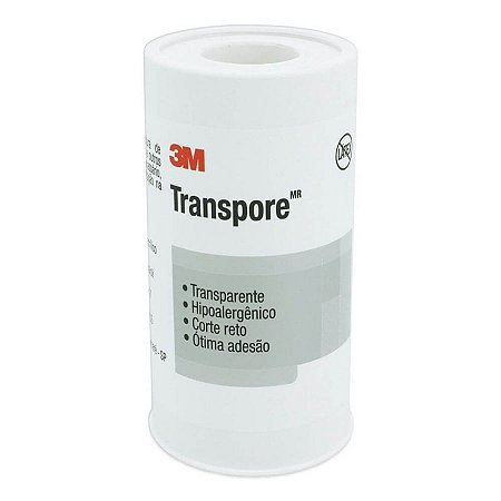 Fita Transparente Transpore 1527 - 10cm x 4,5m (Cx c/ 2 un) | 3M