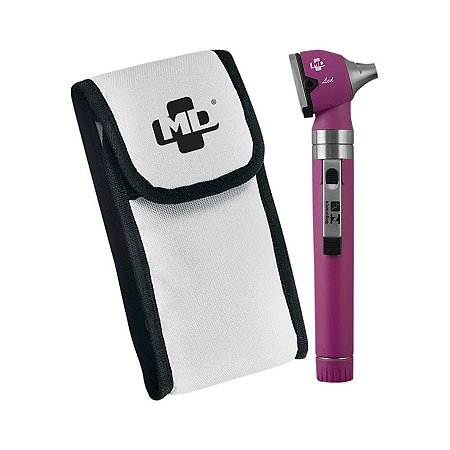 Otoscópio OMNI 3000 LED Fibra Óptica Roxo com Estojo Macio - MD