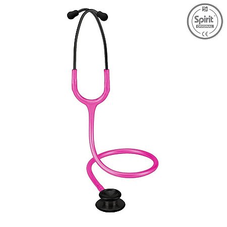 Estetoscópio Professional Adulto Black Edition Magenta Perolizado | Spirit