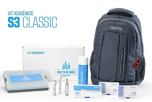 Kit Acadêmico de Peças de Mão – S3 CLASSIC - Schuster