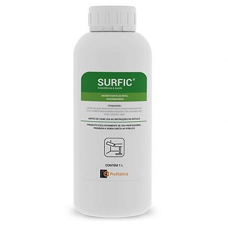 Desinfetante de Nível Intermediário e Superfícies SURFIC 1L | Profilática