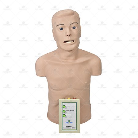 Simulador de Intubação e RCP Adulto Eletrônico (BLS) REF: SD-4005/B- SDORF