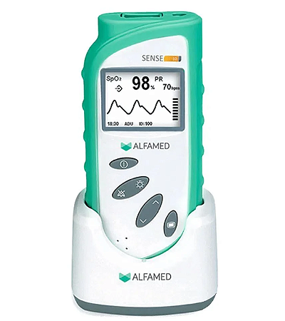 Oxímetro de Pulso Sense 10 com Sensor Adulto e Neonaltal e Kit Carregador – Alfamed