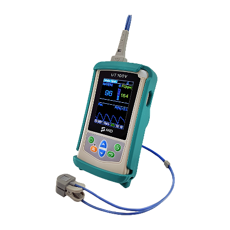 Oxímetro de Pulso Veterinário MD Portátil, LCD Colorido, Bateria Integrada, Bivolt UT100V Oxyvet- MD