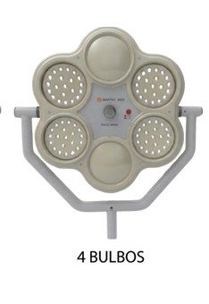FOCO CIRURGÍCO M300- S/ SISTEMA EMERGÊNCIA 4 BULBOS 120K LUX -MARTEC MED