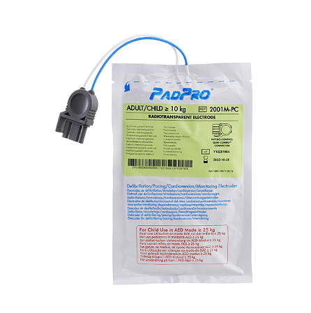 Eletrodo PadPro Adulto/ Pediátrico >/= 10kg RTS Conector Medtronic (Compatível com o DEA Mindray) - ConMed
