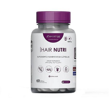 Hair Nutri Suplemento Alimentar em 60 caps 500mg - Smart GR