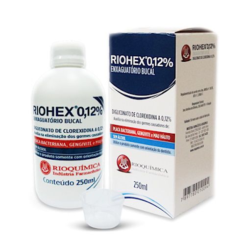 Enxaguatório Bucal Clorexidina 250mL RIOHEX 0,12% - Rioquímica