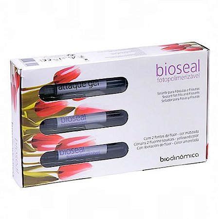 Selante Bioseal Fotopolimerizável 2x2,5g e 1x3g Ataque Gel - Biodinâmica