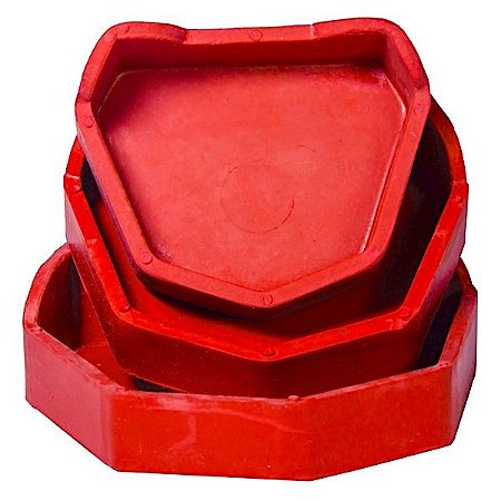 Zocalocador de Silicone Kit Vermelho com 3 Formas (P, M e G) - Preven