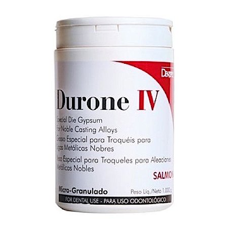 Durone Gesso Pedra IV Salmão Pote Micro Granulado - Dentsply