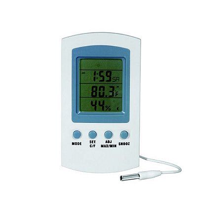 Termômetro Digital Higrômetro Interna -50+70ºC / Externa -10+70ºC SH-122 - Jprolab
