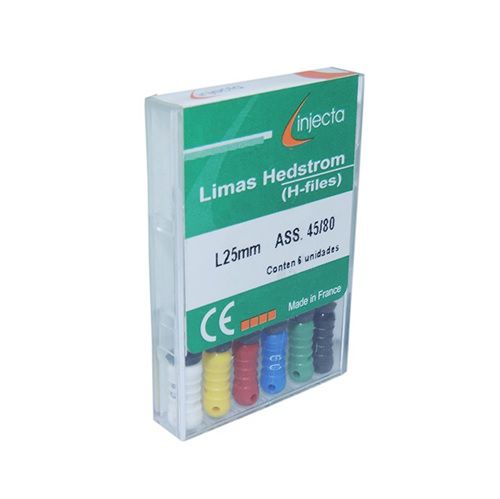 Limas Hedstron 45 a 80 Sortida 25MM Caixa com 6 UNIDADES - Injecta