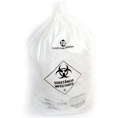 Saco para Lixo Infectante 200L (90 X 110cm) 100 Unidades - Plásticos Jurema