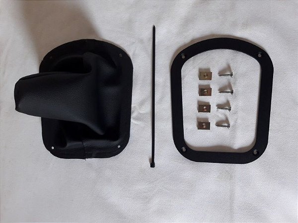 Kit aro preto do console com coifa de courvin