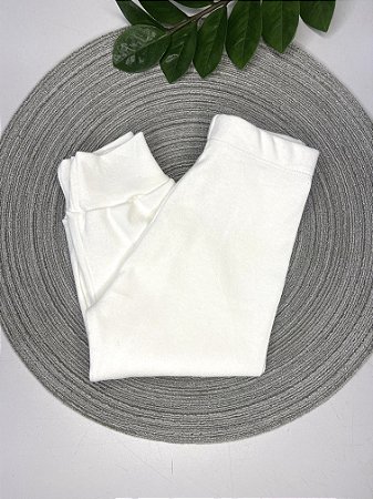 Calça Básica Bebê - Off White