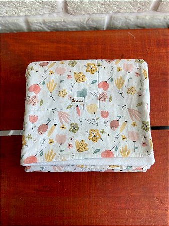 Manta Dupla Face - Floral