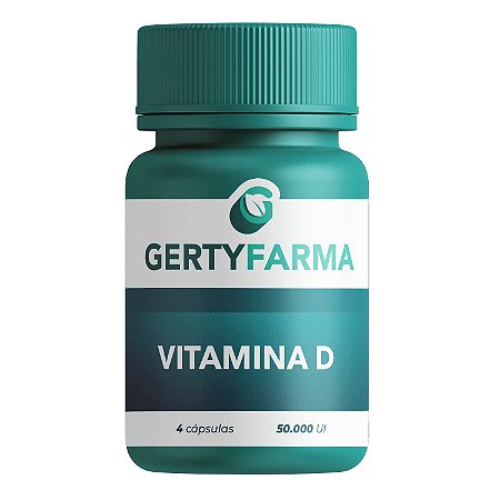 Vitamina D 50.000UI - 4 Cápsulas