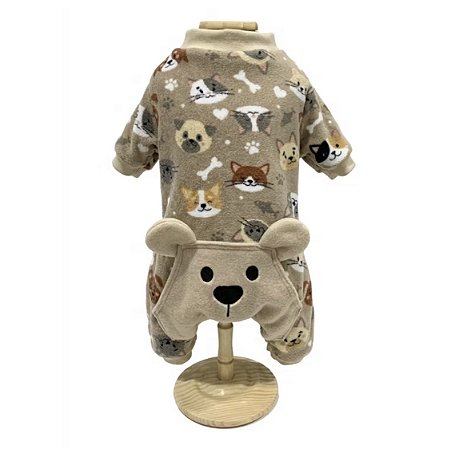 Macacão com bolso ursinho