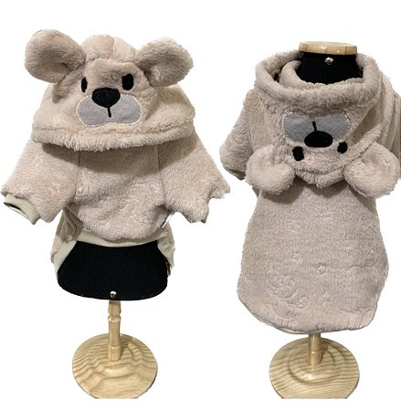 Suéter Ursinho de pelúcia fleece / Agasalho urso Unissex / sob encomenda