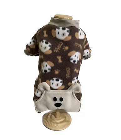 Macacão ursinho soft Marrom