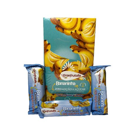 Bananinha Cremosa Sem Açúcar Caixa C/24 Unidades