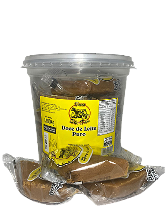 Doce de Leite Triangular Din Dan Pote C/20 Unidades