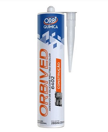 Adesivo de Silicone Neutro 250g Orbived - Orbi Química