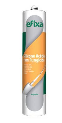 Adesivo Silicone Acético com Fungicida Incolor 280g - Efixa