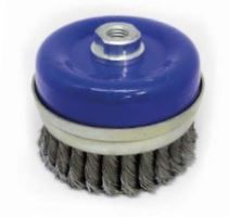 Escova de Aço Trançado Modelo Copo Pró com Rosca M14x100mm - 1951 - Berwanger