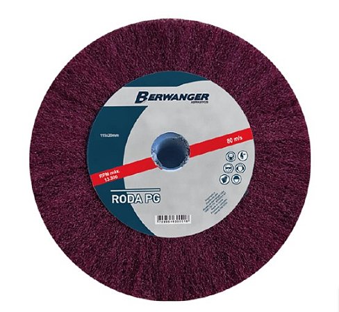 Roda Pg de Manta com Rosca M14x100x100mm Grossa - 2265 - Berwanger