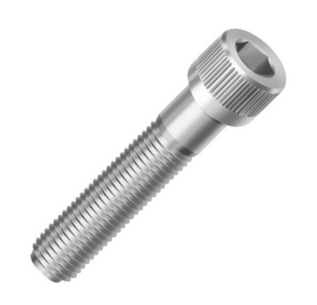 Parafuso Allen M6 X 80mm Cilíndrico Inox - 100 Unidades