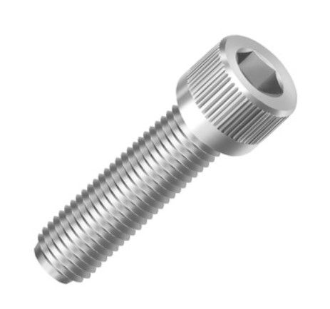 Parafuso Allen M6 X 20mm Cilíndrico Inox - 100 Unidades