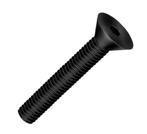 Parafuso Allen M12x80mm Chata Enegrecido - 100 Unidades