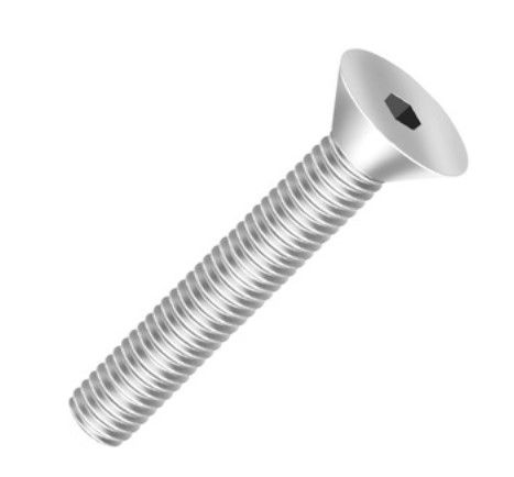Parafuso Allen M10 X 40mm Chata Inox - 100 Unidades