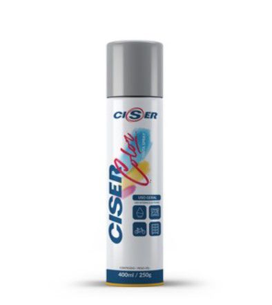 Tinta Spray Uso Geral Alumínio 400ml - Ciser