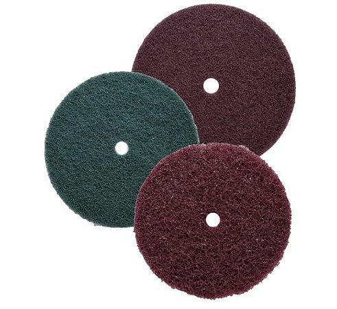 Disco de Manta Abrasiva 150x13mm Marrom Fina - 2774 - Berwanger